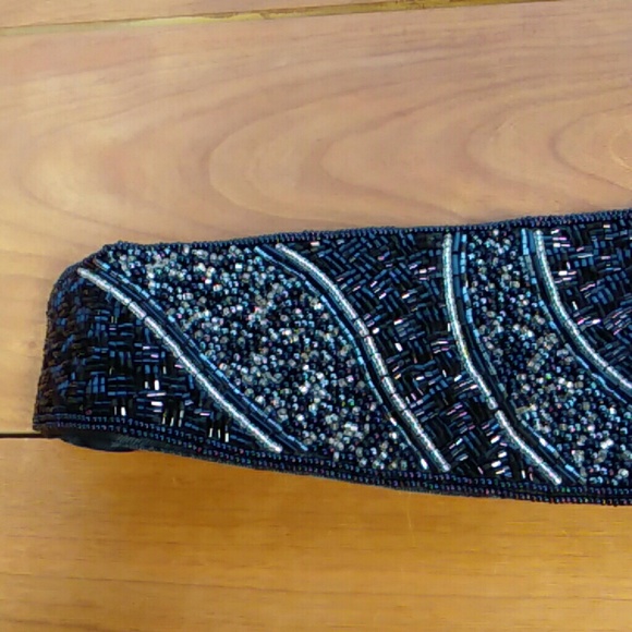 Vintage Magid beaded belt modern contemporary waist adjustable main image 6